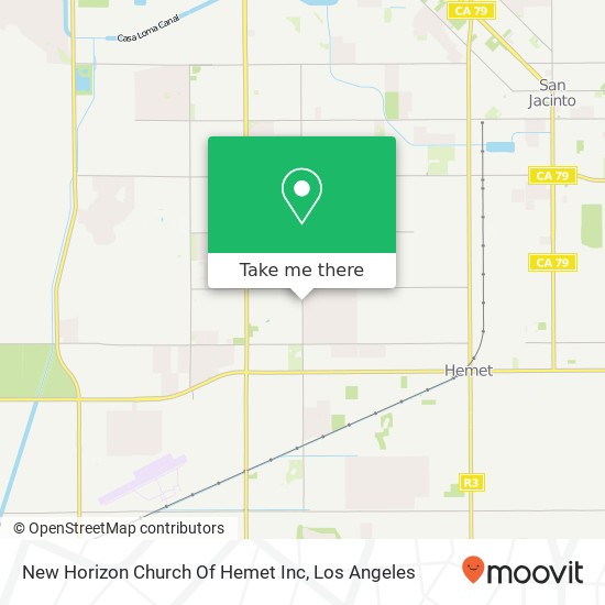 Mapa de New Horizon Church Of Hemet Inc