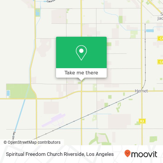 Mapa de Spiritual Freedom Church Riverside