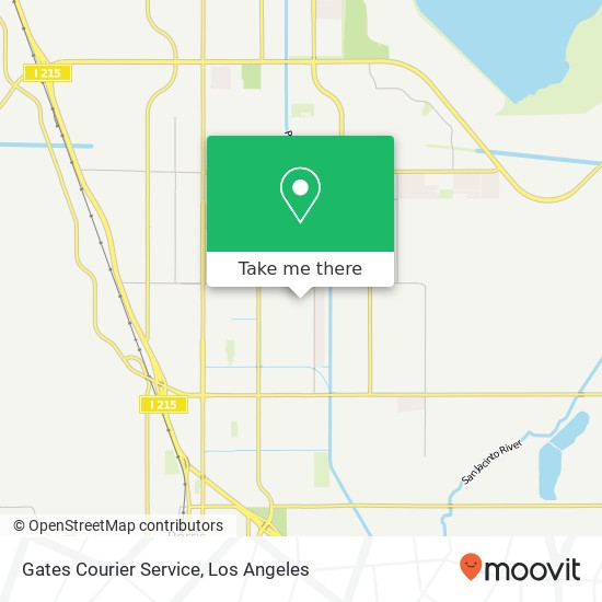 Mapa de Gates Courier Service