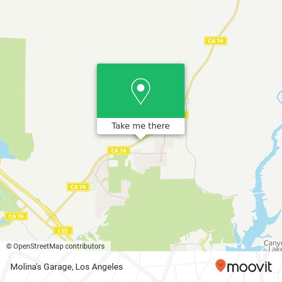Molina's Garage map
