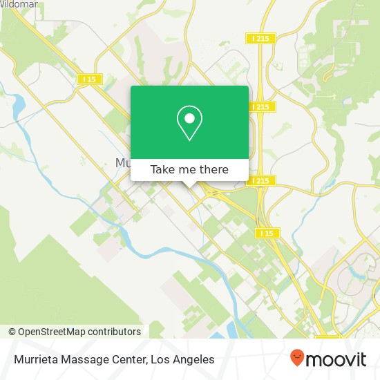 Mapa de Murrieta Massage Center