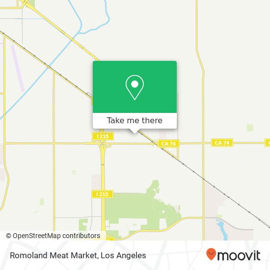 Romoland Meat Market map