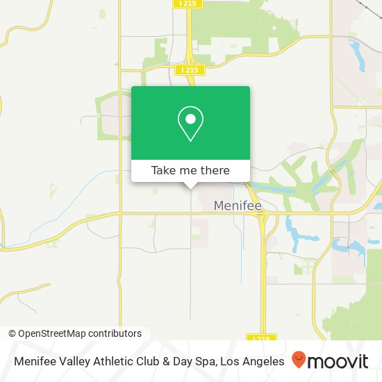 Menifee Valley Athletic Club & Day Spa map