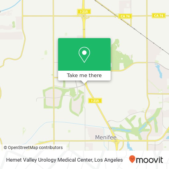 Mapa de Hemet Valley Urology Medical Center