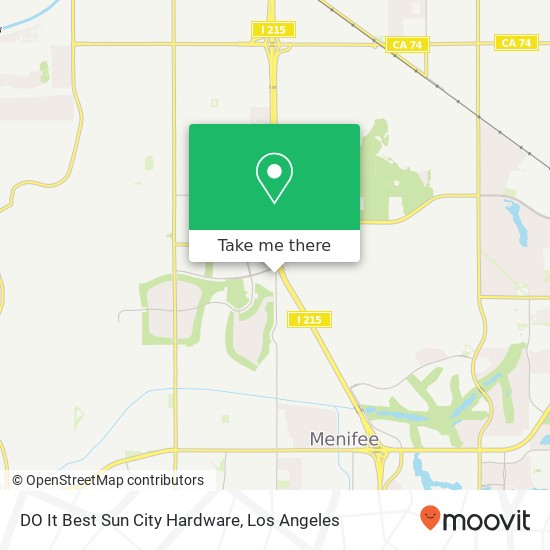 DO It Best Sun City Hardware map