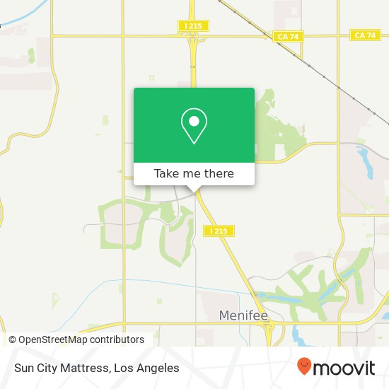 Sun City Mattress map