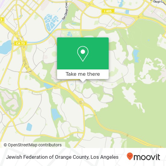 Mapa de Jewish Federation of Orange County