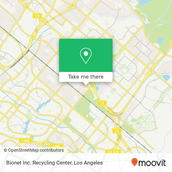 Mapa de Bionet Inc. Recycling Center