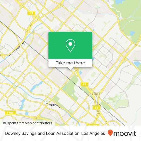 Downey Savings and Loan Association map