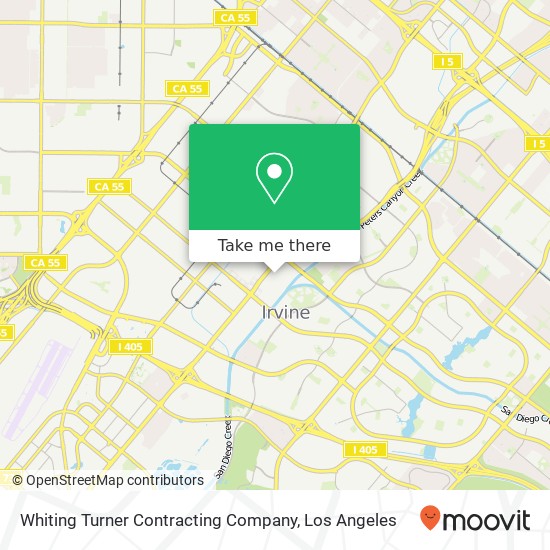 Whiting Turner Contracting Company map