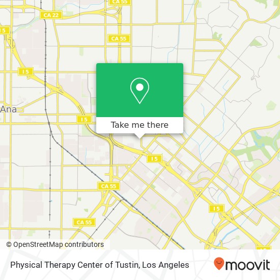 Physical Therapy Center of Tustin map