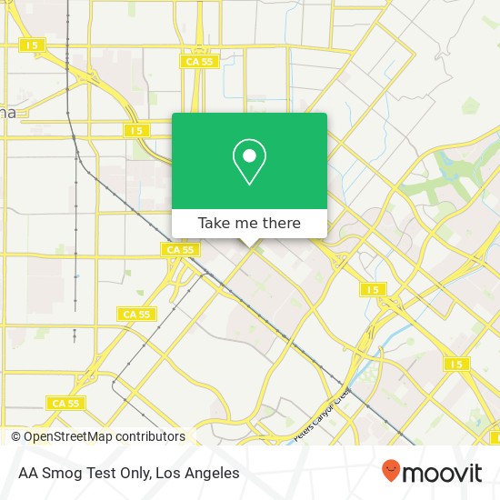 Mapa de AA Smog Test Only