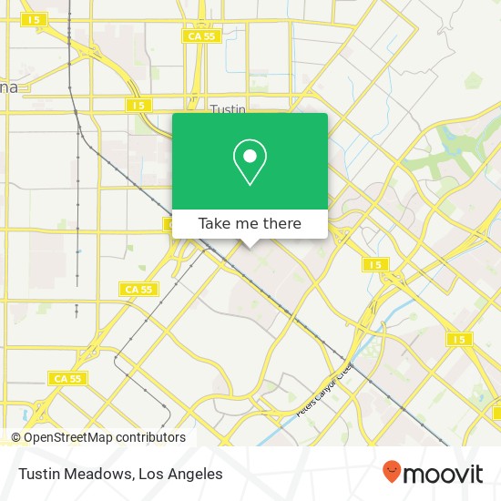 Tustin Meadows map