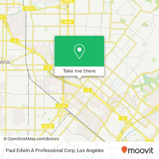 Paul Edwin A Professional Corp map