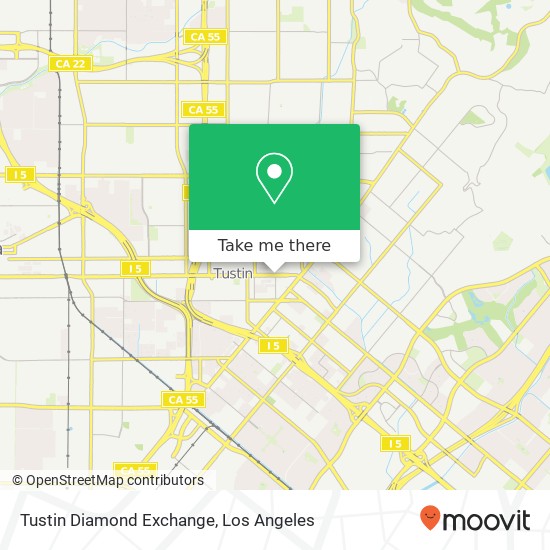 Mapa de Tustin Diamond Exchange