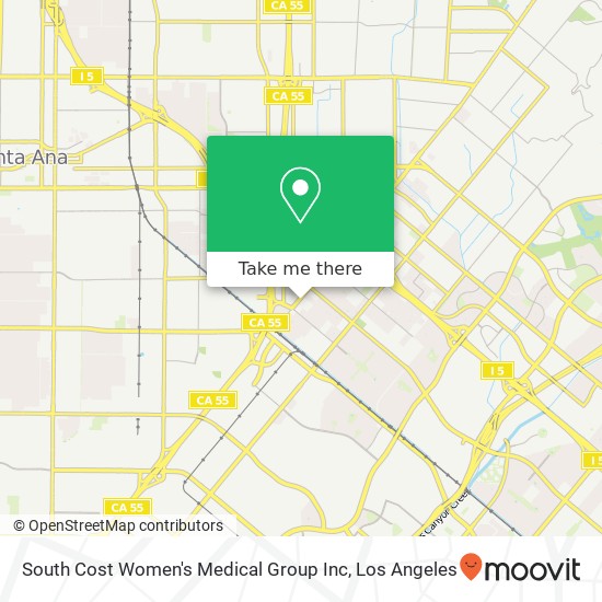 Mapa de South Cost Women's Medical Group Inc