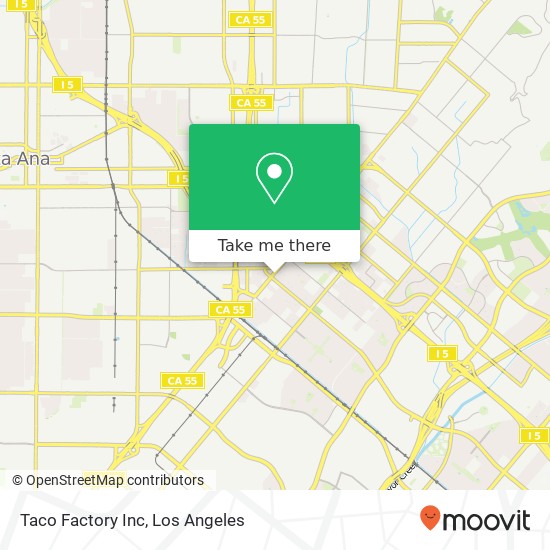 Taco Factory Inc map