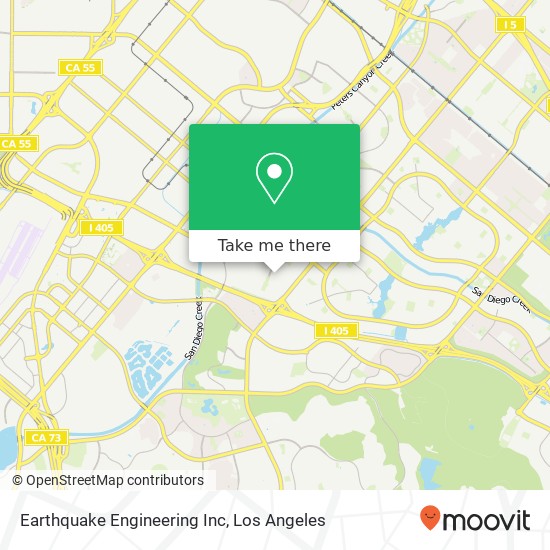 Mapa de Earthquake Engineering Inc