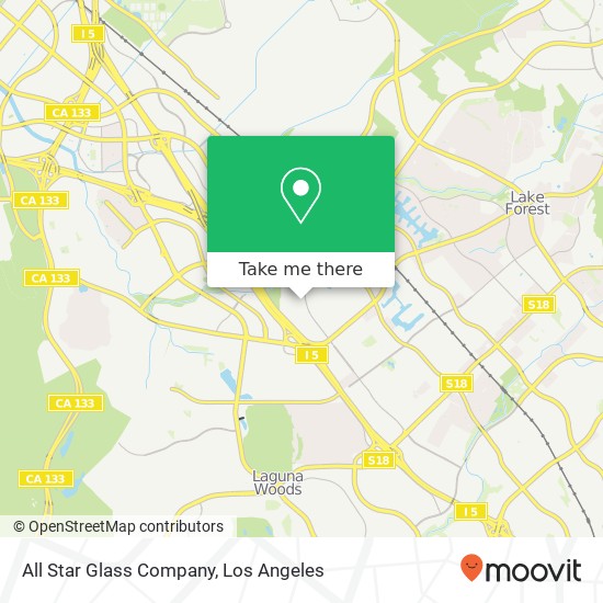 Mapa de All Star Glass Company