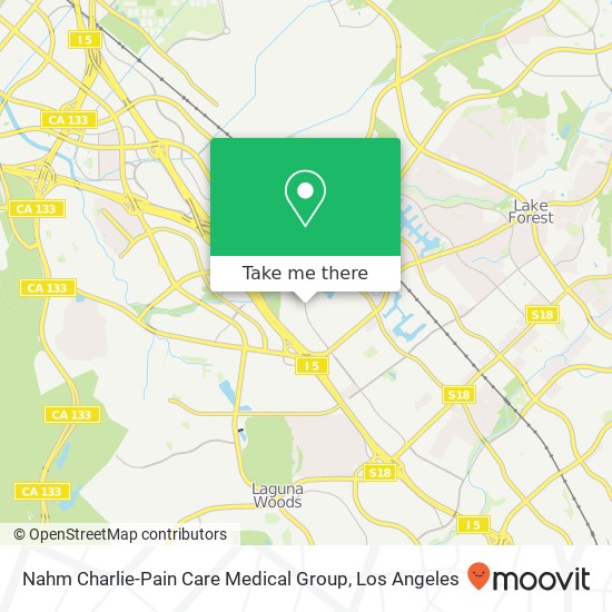 Mapa de Nahm Charlie-Pain Care Medical Group