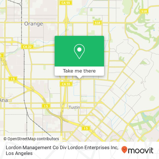 Mapa de Lordon Management Co Div Lordon Enterprises Inc