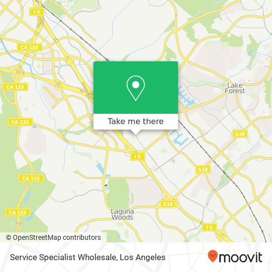 Service Specialist Wholesale map