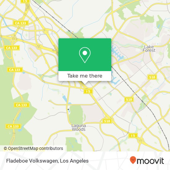 Fladeboe Volkswagen map