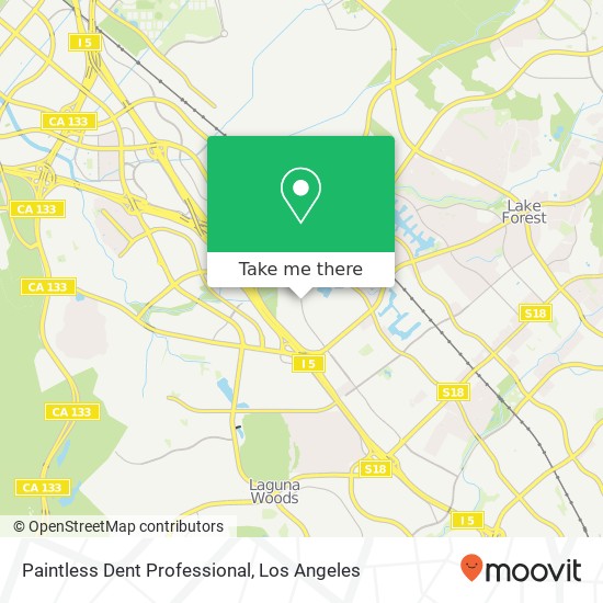 Paintless Dent Professional map