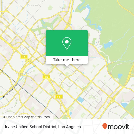 Irvine Unified School District map