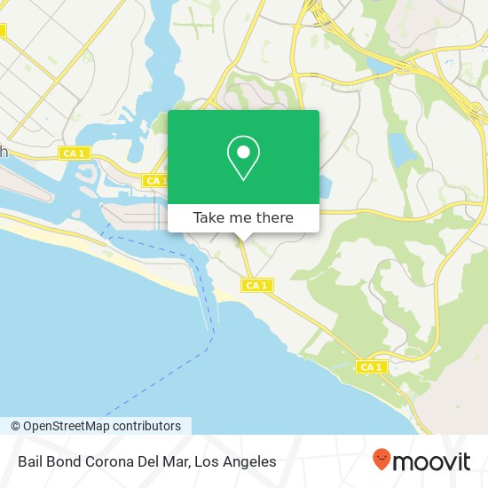 Mapa de Bail Bond Corona Del Mar