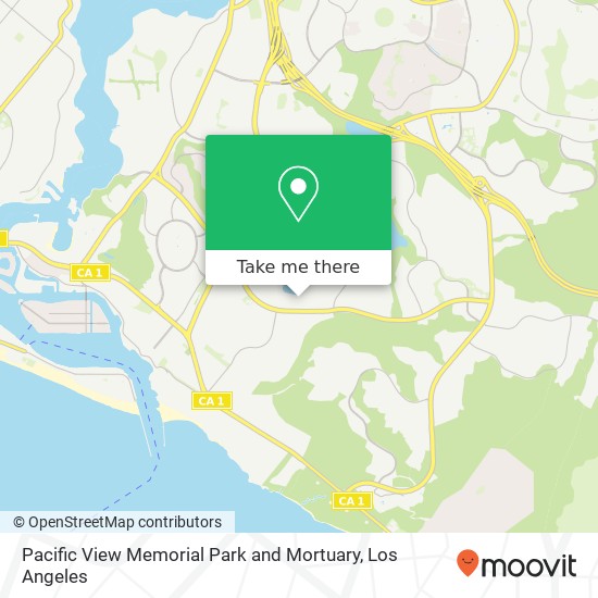 Pacific View Memorial Park and Mortuary map