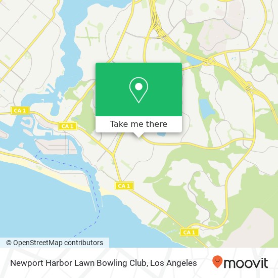 Mapa de Newport Harbor Lawn Bowling Club