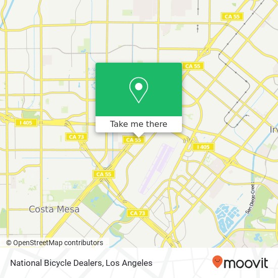 National Bicycle Dealers map