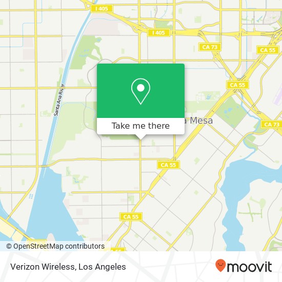 Mapa de Verizon Wireless