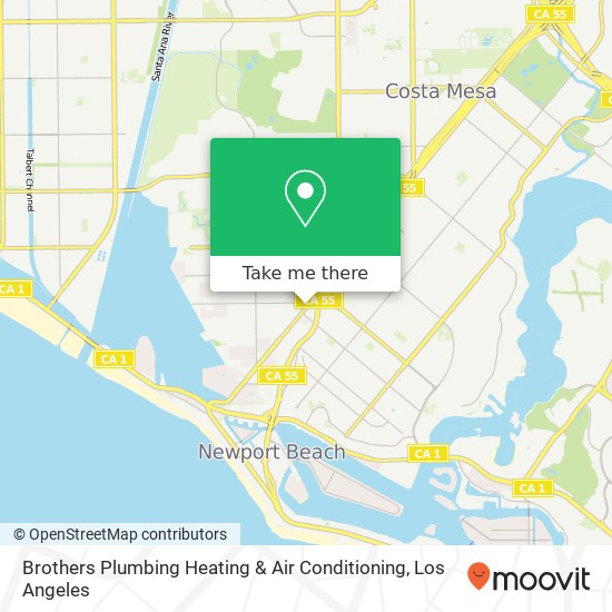 Brothers Plumbing Heating & Air Conditioning map