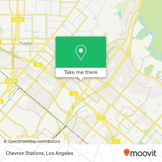 Chevron Stations map