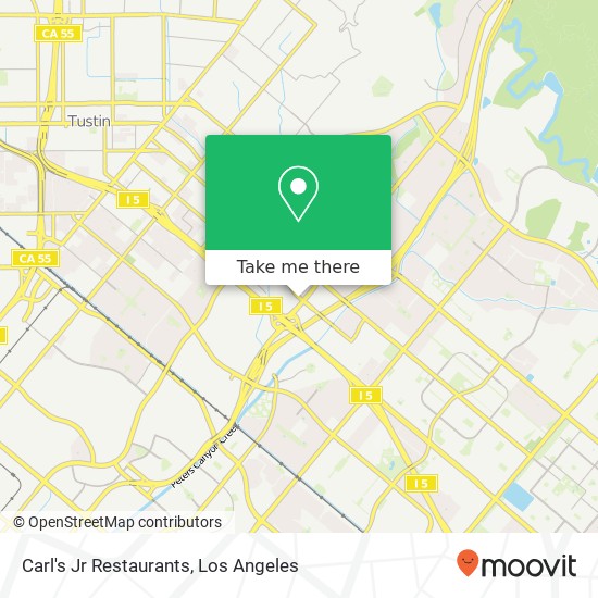 Carl's Jr Restaurants map