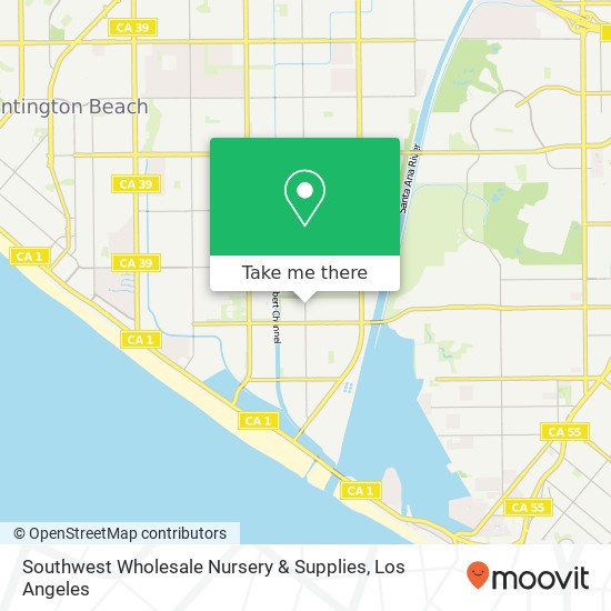 Mapa de Southwest Wholesale Nursery & Supplies