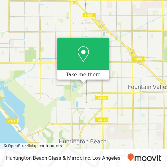 Huntington Beach Glass & Mirror, Inc map