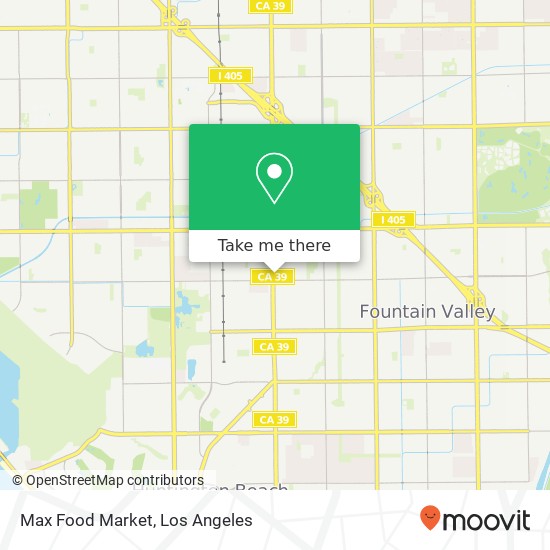 Mapa de Max Food Market