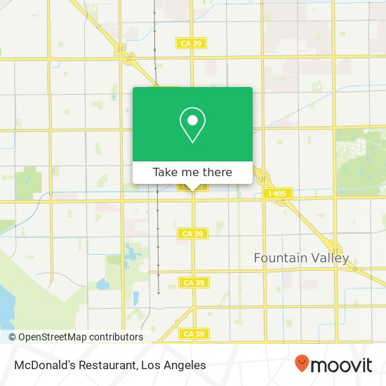 McDonald's Restaurant map