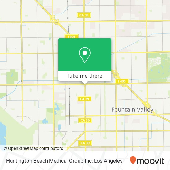 Mapa de Huntington Beach Medical Group Inc