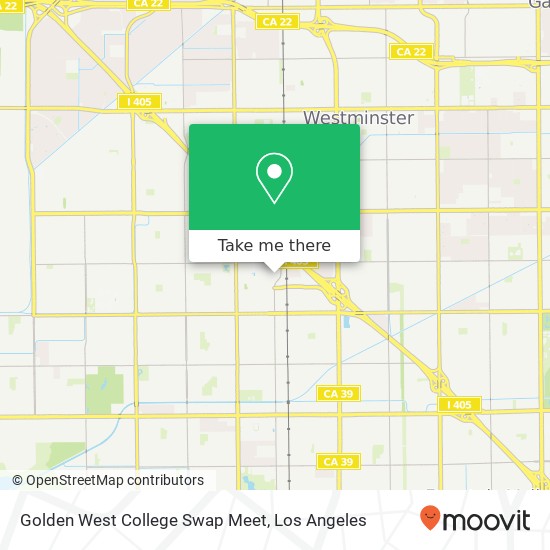 Golden West College Swap Meet map