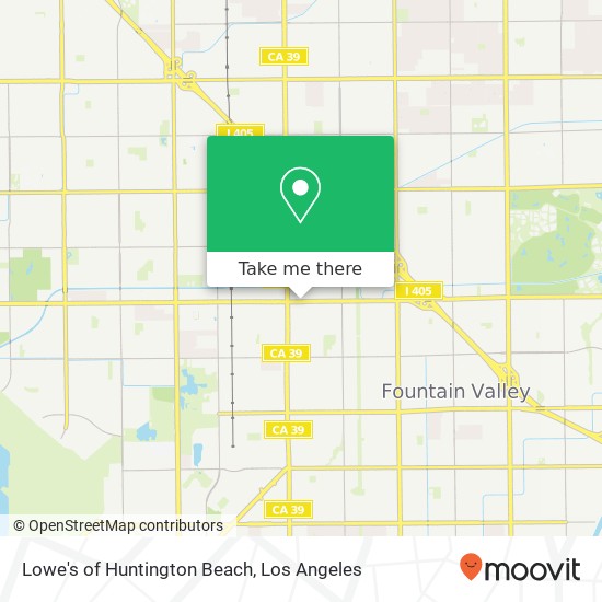 Lowe's of Huntington Beach map