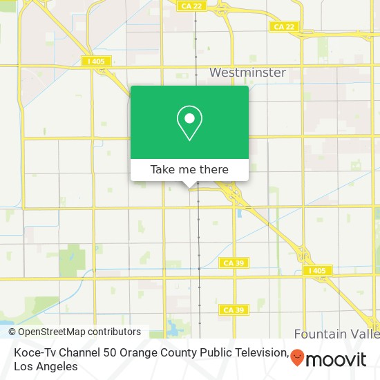 Mapa de Koce-Tv Channel 50 Orange County Public Television