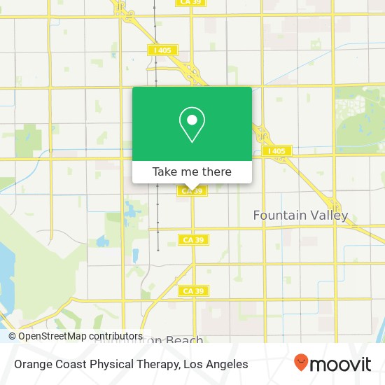 Orange Coast Physical Therapy map