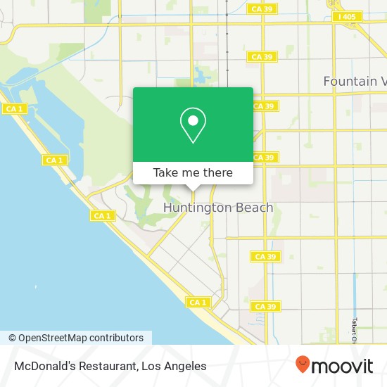 McDonald's Restaurant map