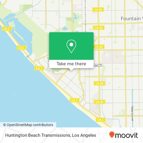 Mapa de Huntington Beach Transmissions