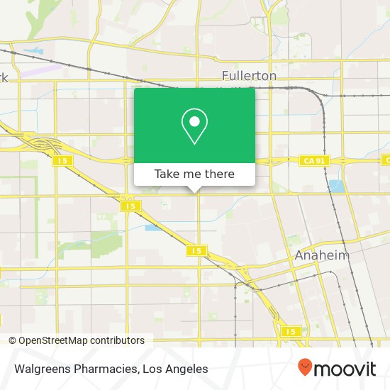 Walgreens Pharmacies map