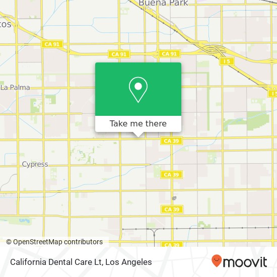 Mapa de California Dental Care Lt